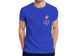 Mi Vedono Aperollin' Aperol Spritz Party Sommer Cocktail Lustig Herren T-Shirt, Blau, 3XL