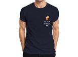 Mi Vedono Aperollin' Aperol Spritz Party Sommer Cocktail Lustig Herren T-Shirt, Navy, S