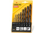 Set Di Punte Strend Pro FD126, 10 Pezzi, 1-10 Mm, Hss, Per Metallo