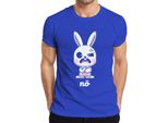 Maglietta Da Uomo Coniglietto Carino Carino Cartone Animato Regalo Pasqua, Blu, Xl