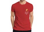 Mi Vedono Aperollin' Aperol Spritz Party Sommer Cocktail Lustig Herren T-Shirt, Rot, S