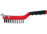 Spazzola Strend Pro Comfortgrip CG385, 4 File, In Acciaio, Con Raschietto