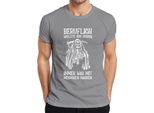 Professionalmente Volevo Lavorare Con Le Persone Maglietta Da Uomo Grim Reaper Humour Dark, Grigio, M