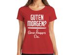 Buongiorno Molto Sottile Ghiaccio Mattina Grouch Regalo Casa Ufficio Signore T-Shirt, Rosso, L