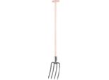 Forcone GD-029O, 4 Denti, Da Scavo Forgiato, Con Manico A T