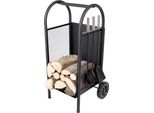 Supporto Homefire LR802, Per Legna Da Camino + Attrezzi, 35X31X81 Cm