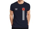 Maglietta Da Uomo Dei Mondiali Di Calcio Della Turchia Half Moon World Cup Shirt, Navy, Xxl