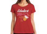 è Comunque In Aumento Flamingo Beer Enjoyment Beach Party Boozing Mallorca Ladies T-Shirt, Rosso, L