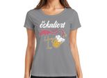 è In Aumento Comunque Flamingo Beer Enjoyment Beach Party Boozing Mallorca Ladies T-Shirt, Grigio, L
