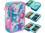 Coolpack Jumper Astuccio Per Matite A 3 Scomparti Astuccio Per Matite Per La Scuola Astuccio Per Matite A Farfalla