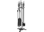 Set Di Attrezzi Homefire FT23SB, Per Camino, 5 Pezzi, Nichelato, 66 Cm