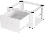 Tolletour Base Per Lavatrice, Base Stabile Per Lavatrice, Base Per Lavatrice Con Cassetto In Acciaio Fino A 150 Kg Bianco
