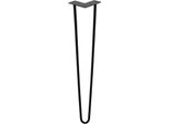 Yakimz 4X Hairpin Legs Mobili Gambe Tavolo Runner Nero Hairpin Legs 2 Staffe, Per Tavolo Da Pranzo 45Cm