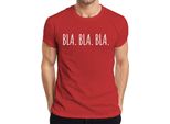 Bla Bla Bla Divertente Detto Ironia Umorismo Regalo Dichiarazione T-Shirt Da Uomo, Rosso, M