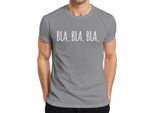 Bla Bla Bla - Detto Divertente, Ironia, Umorismo, Regalo, Dichiarazione - T-Shirt Da Uomo, Grigio, 3XL