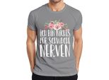 I'm Not For The Faint-Hearted Funny Saying Statement Fun Maglietta Da Uomo, Grigio, Xl