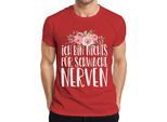 I'm Not For The Faint-Hearted Funny Saying Statement Fun T-Shirt Da Uomo, Rosso, 3XL