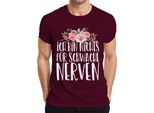 I'm Not For The Faint-Hearted Funny Saying Statement Fun T-Shirt Da Uomo, Borgogna, 3XL