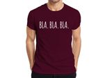 Bla Bla Bla Divertente Detto Ironia Umorismo Regalo Dichiarazione T-Shirt Da Uomo, Borgogna, 3XL