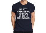 Tutti I Respiri Profondi Idioti Trattengono Il Respiro Sarcasmo Ironia Gag T-Shirt Da Uomo, Navy, 3XL