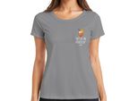 Mi Vedono Aperollin' Aperol Spritz Party Sommer Cocktail Lustig Damen T-Shirt, Grau, Xxl
