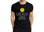 Maglietta Da Uomo Smile You Can't Kill Them All Black Humour Smiley, Nero, S