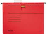 Leitz 1984-30-25 1984 Raccoglitore A Sospensione Alpha® - Pinzatura, Cartone Pendarec, 5 Pezzi, Rosso
