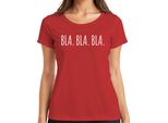 Bla Bla Bla Divertente Detto Ironia Umorismo Regalo Dichiarazione T-Shirt Da Donna, Rosso, 3XL