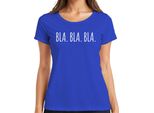 Bla Bla Bla Divertente Detto Ironia Umorismo Regalo Dichiarazione T-Shirt Da Donna, Blu, 3XL