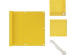 Vidaxl Schermo Privacy Per Balcone Giallo 90X300 Cm Hdpe - Ombrelloni E Tende Da Sole