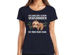 Maglietta Da Donna Ironica Che Dice: "Non Mi Interessa Il Bradipo Che Dorme"", Navy, 3XL"