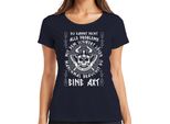 Non Tutti I Problemi Si Risolvono Con Una Spada Viking Valhalla Ladies T-Shirt, Navy, L