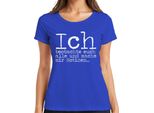 Osservo E Prendo Nota Di Un Nerd Che Dice "Detective Humour"" T-Shirt Da Donna, Blu, L"