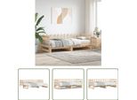 The Living Store Letto Da Giorno Allungabile 2X(80X200) Cm In Legno Di Pino Massiccio