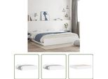 The Living Store Giroletto Con Cassetti Bianco 160X200 Cm In Materiale Ligneo
