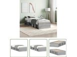 The Living Store Bettgestell Grau Sonoma 75X190 Cm