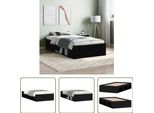 Struttura Letto The Living Store Nera 90X200 Cm