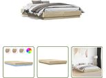The Living Store Struttura Letto Con Led Rovere Sonoma 120X190 Cm