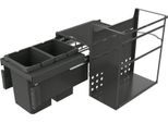 Naber Cox® Base Q+ 360 S/370-2, Raccoglitore Di Rifiuti Per Cassetti Frontali, Antracite, H 360 Mm 8013379