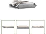 The Living Store Giroletto Grigio Sonoma 120X200 Cm In Materiale Ligneo