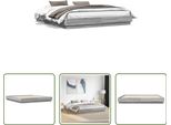 The Living Store Giroletto Grigio Sonoma 180X200 Cm In Materiale Ligneo