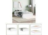 The Living Store Struttura Letto Bianca 100X200 Cm