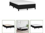 Struttura Letto The Living Store In Tessuto Nero 120X190 Cm