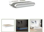 The Living Store Giroletto Con Led Bianco 200X200 Cm Materiale In Legno