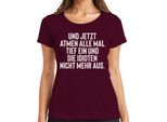 Tutti I Respiri Profondi Idioti Trattengono Il Fiato Sarcasmo Ironia Gag T-Shirt Da Donna, Borgogna, M