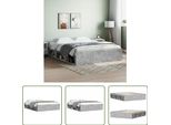 The Living Store Struttura Letto In Cemento Grigio 150X200 Cm