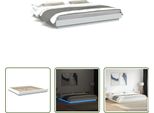 The Living Store Giroletto Con Led Bianco 180X200 Cm Materiale In Legno