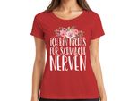 I'm Not For The Faint-Hearted Funny Saying Statement Fun Maglietta Da Donna, Rosso, Xl