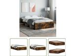 The Living Store Struttura Letto In Rovere Fumé 120X190 Cm