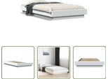 The Living Store Struttura Per Letto Bianca 100X200 Cm In Materiale Ligneo